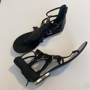 Aldo Gladiator Black Sandals